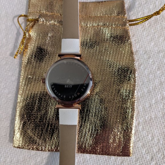 VOULEZ VOUS Womens Stainless Steel - Quartz Movement Pearl White Designer Watch - Picture 4 of 4